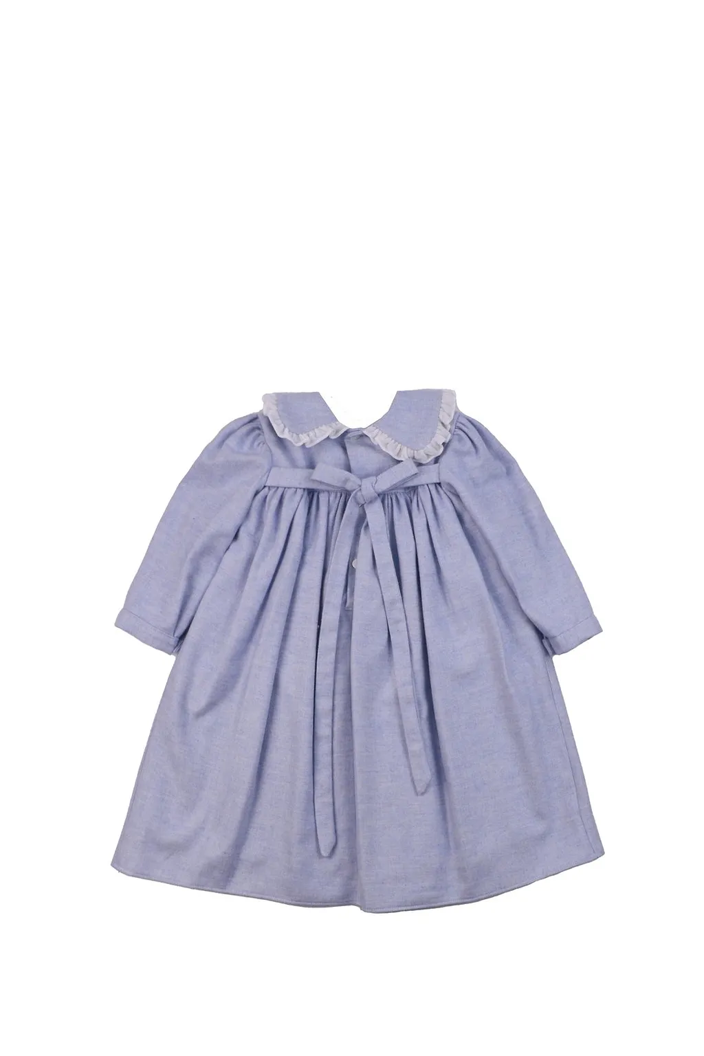 Pleated Long-Sleeved Dress