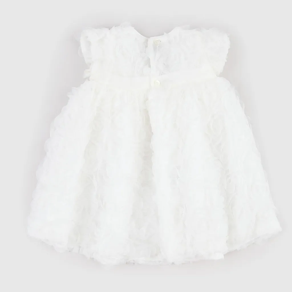 La Stupenderia Round Neck Ruffled Dress