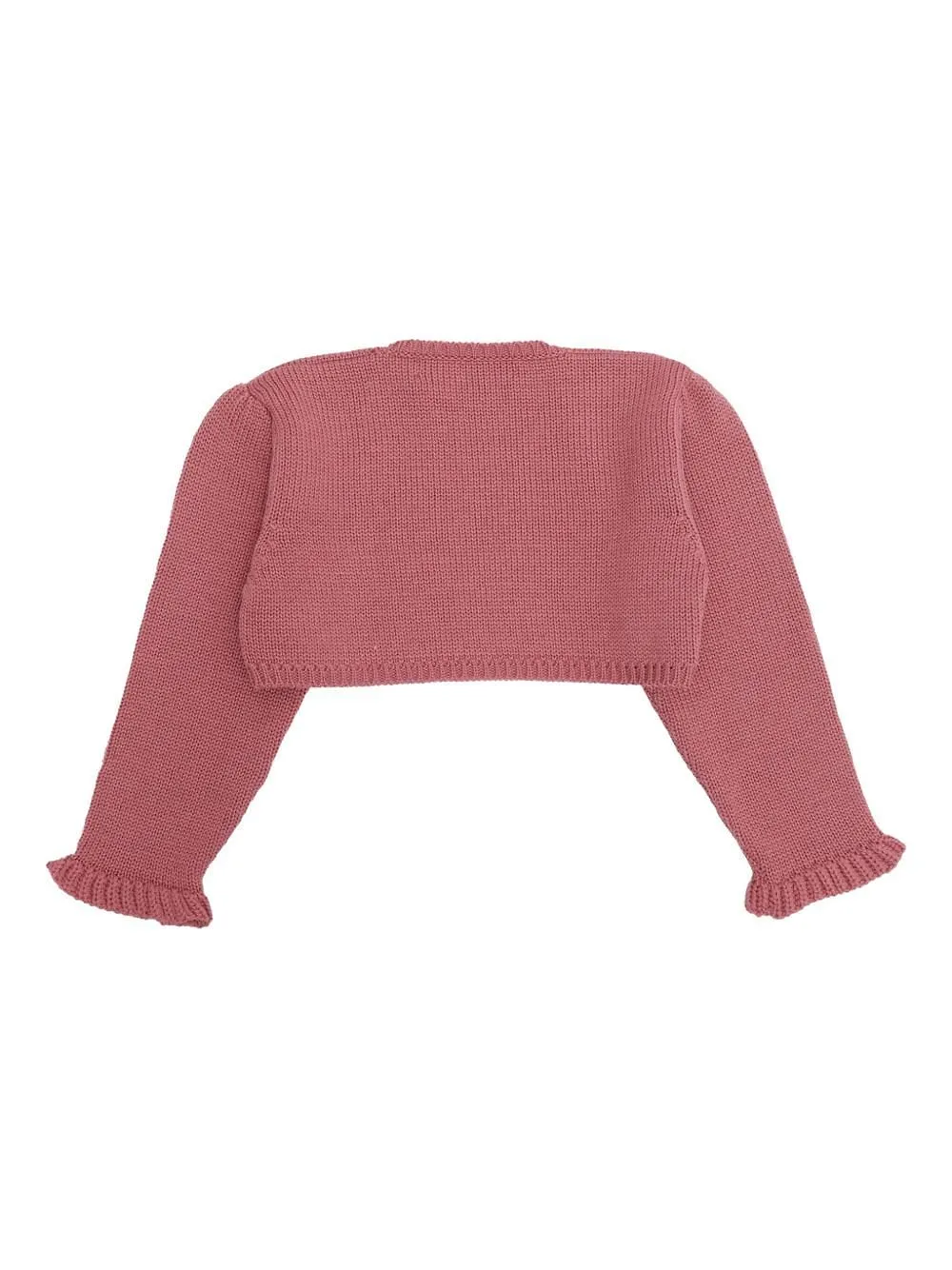 La Stupenderia Ruffled Cropped Cardigan