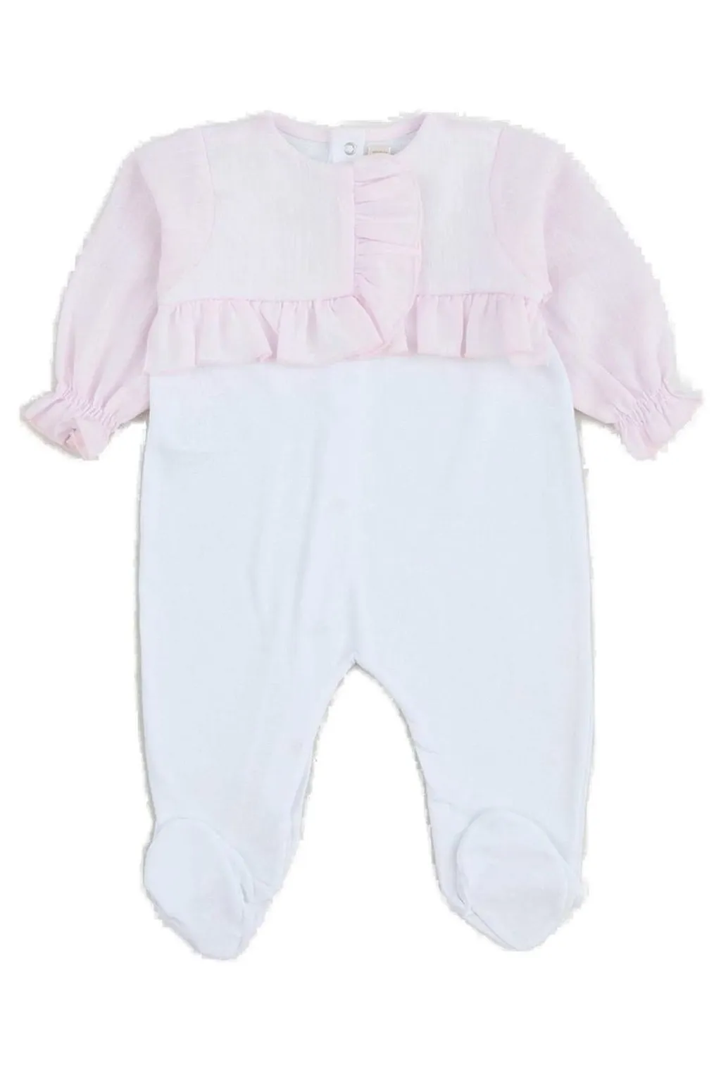 Ruffled-Detail Panelled Romper
