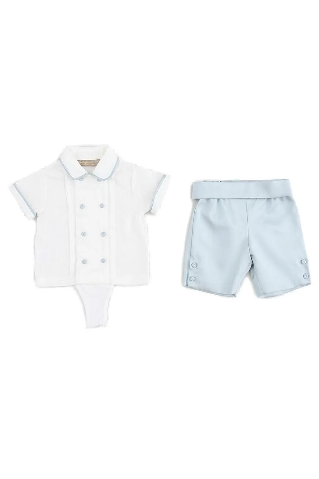 La Stupenderia Short-Sleeve Button Shorts Set