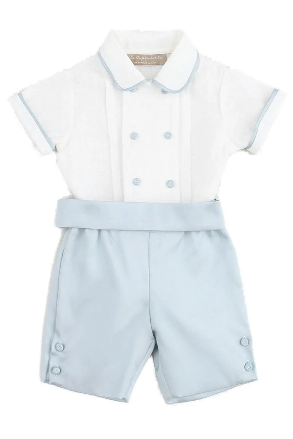 La Stupenderia Short-Sleeve Button Shorts Set