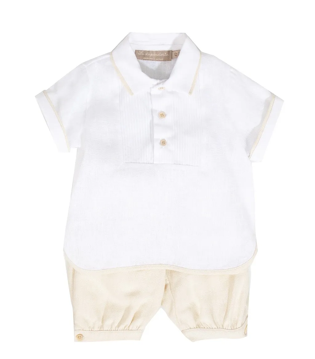 La Stupenderia Short Sleeved Elastic Waist Suit
