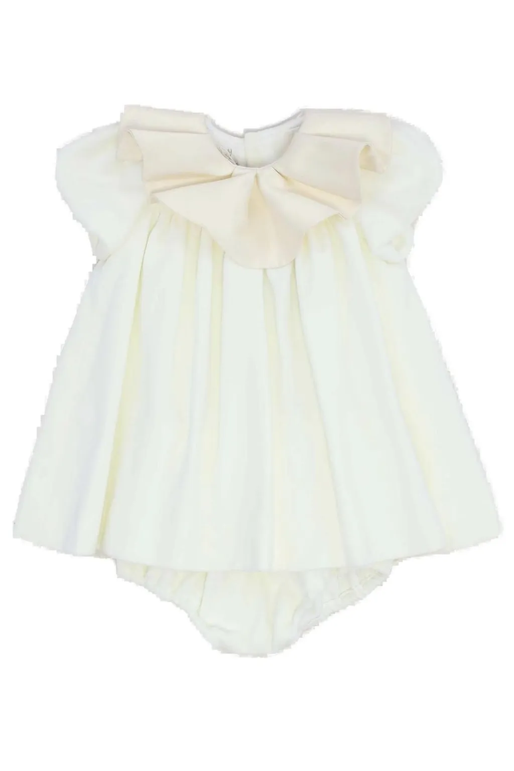 La Stupenderia Scalloped Collar Pleated A-Line Dress