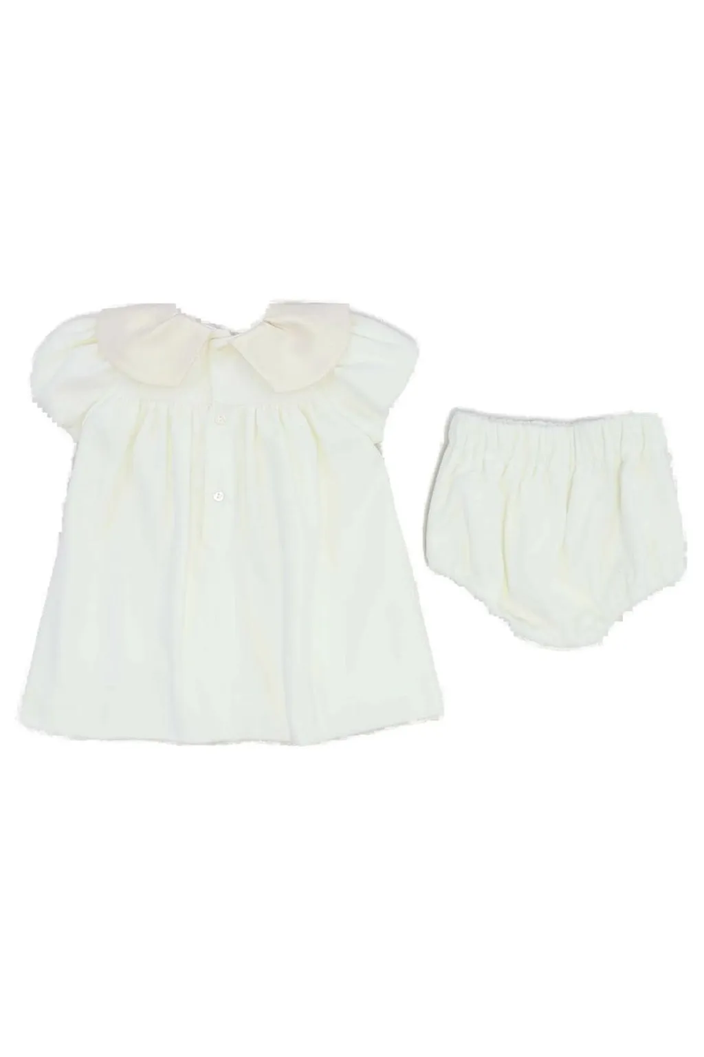 La Stupenderia Scalloped Collar Pleated A-Line Dress