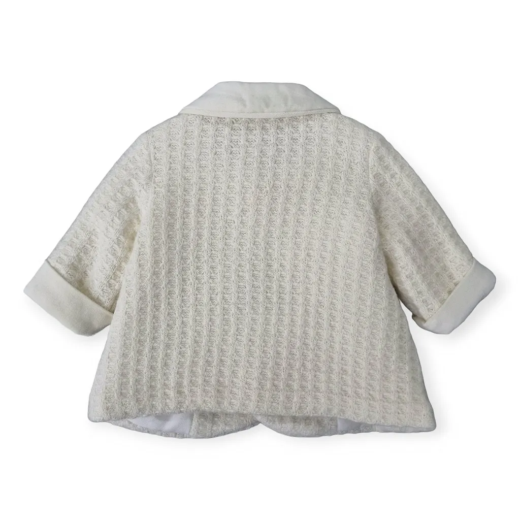 La Stupenderia Straight Hem Buttoned Knitted Coat
