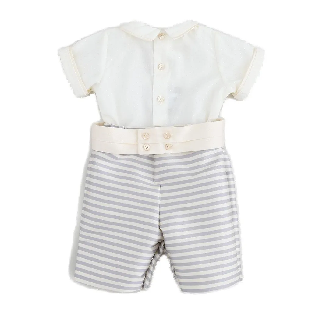 La Stupenderia Striped Panelled Trouser Set