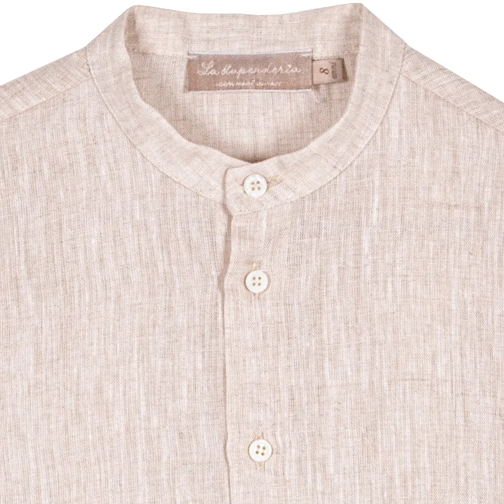 La Stupenderia Three-Quarter Sleeved Straight Hem Shirt