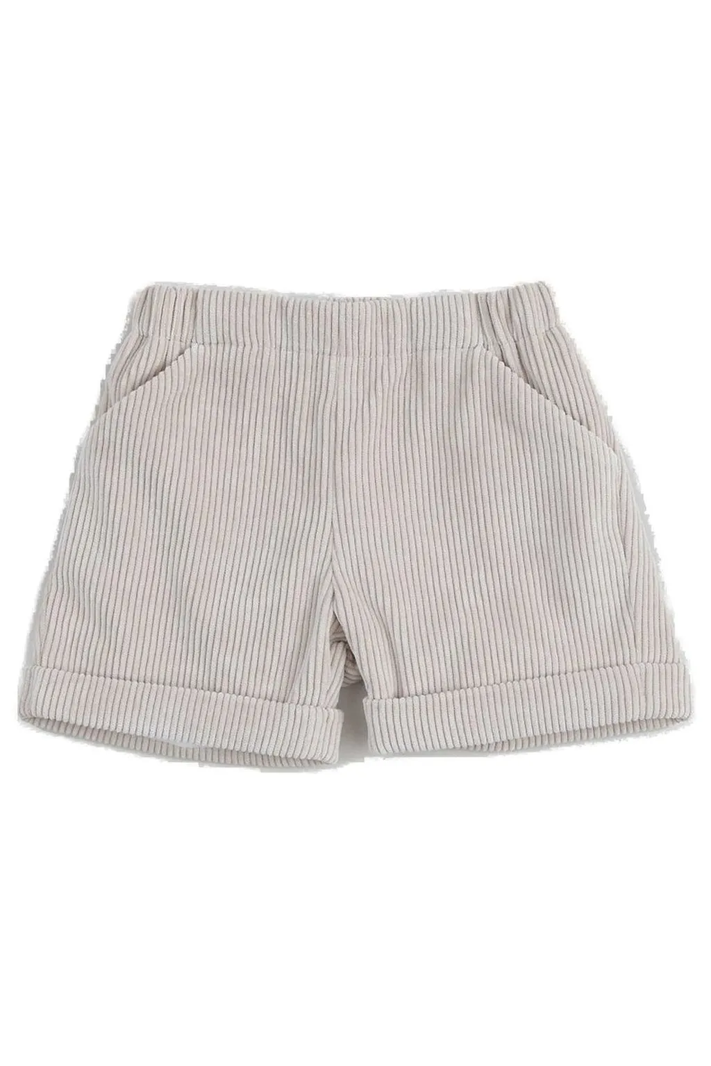 La Stupenderia Turn-Up Hem Corduroy Bermuda Shorts