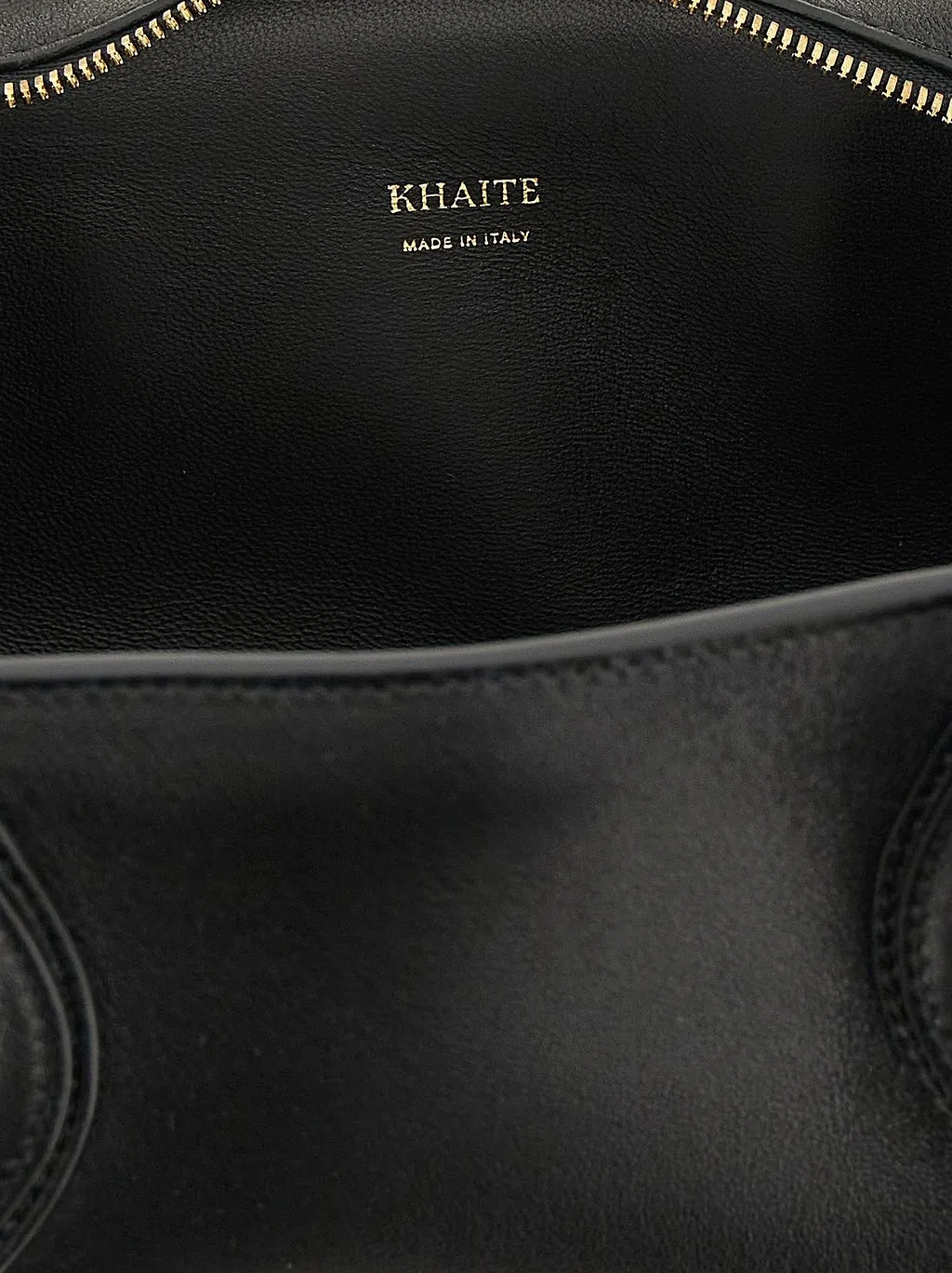 Khaite Logo-Motif Zipped Shoulder Bag