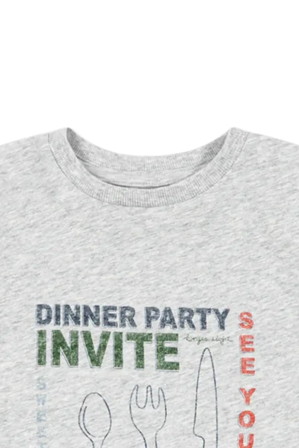 Famo Dinner Party Print T-Shirt