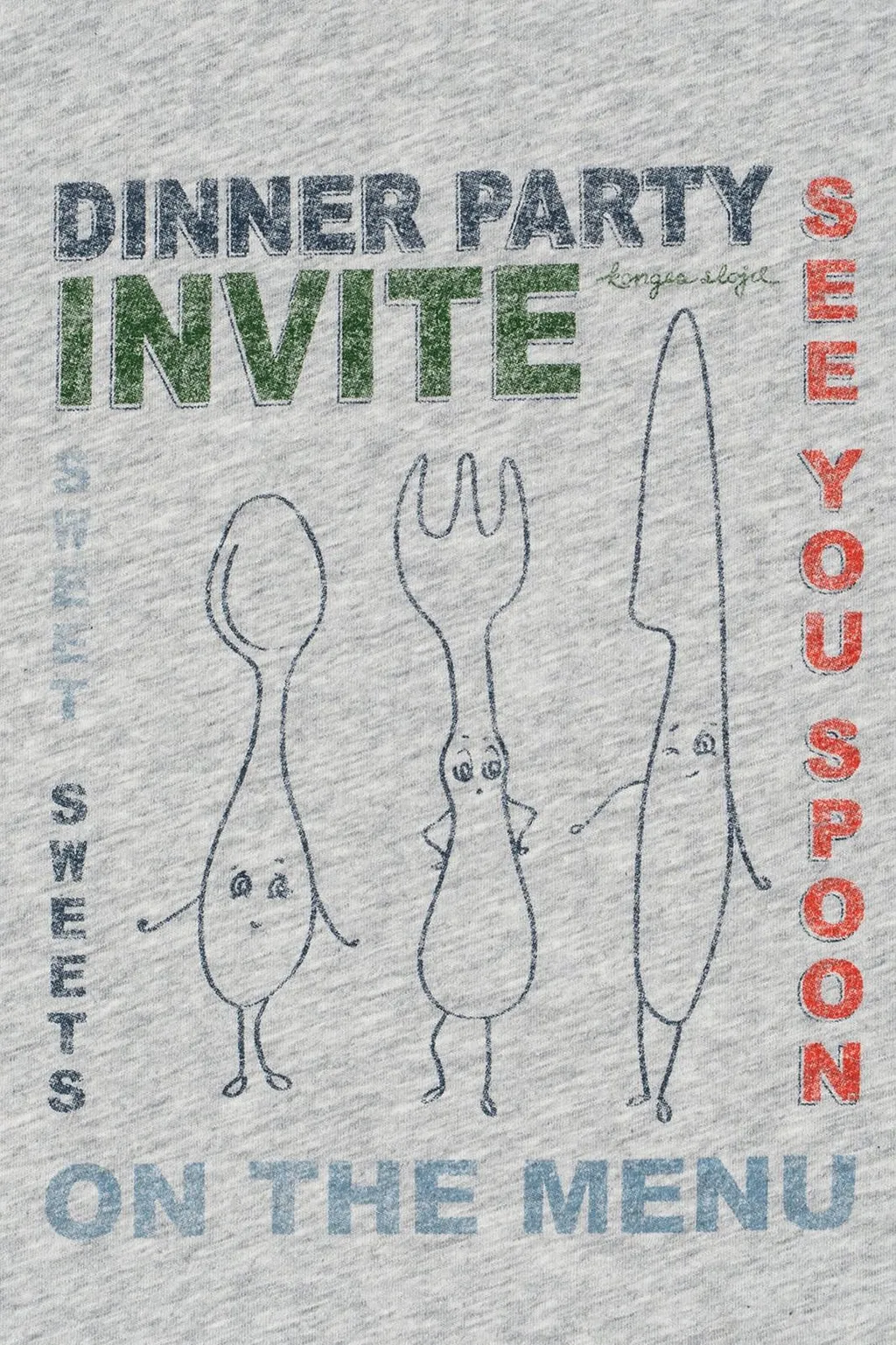 Famo Dinner Party Print T-Shirt