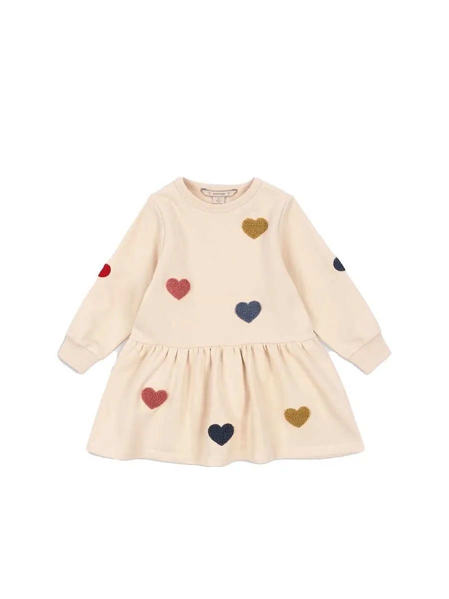 Konges Slojd Heart Appliqué Dress