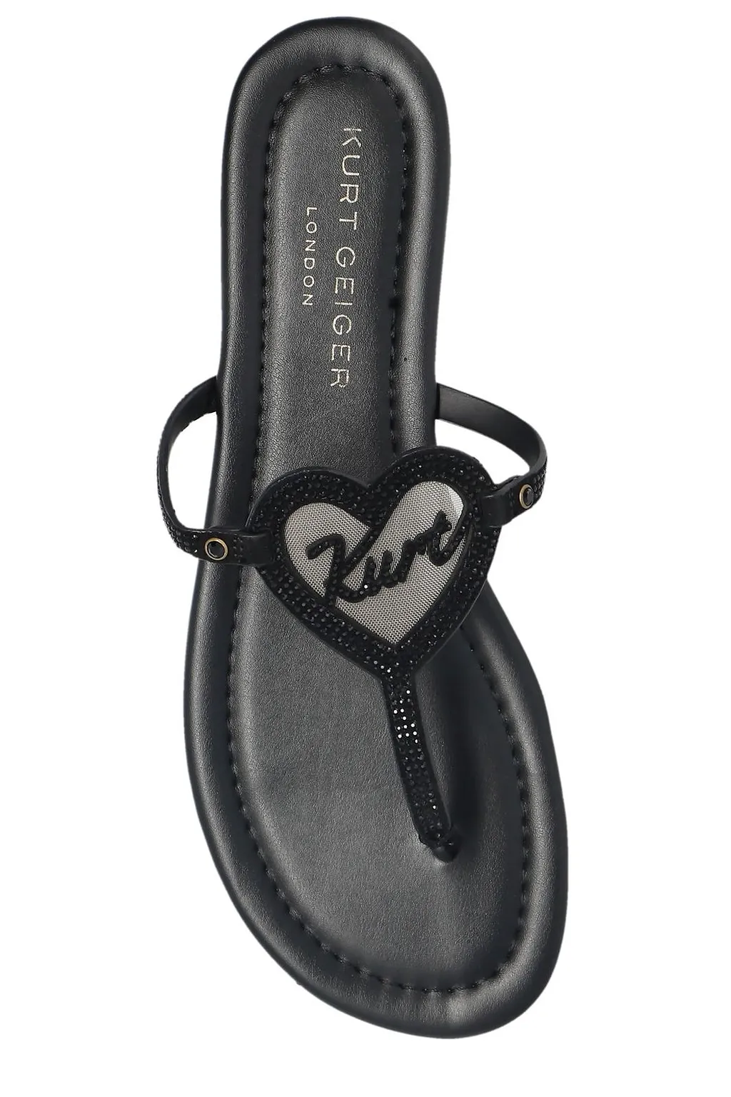 Kurt Geiger Kurt Heart Embellished Slides