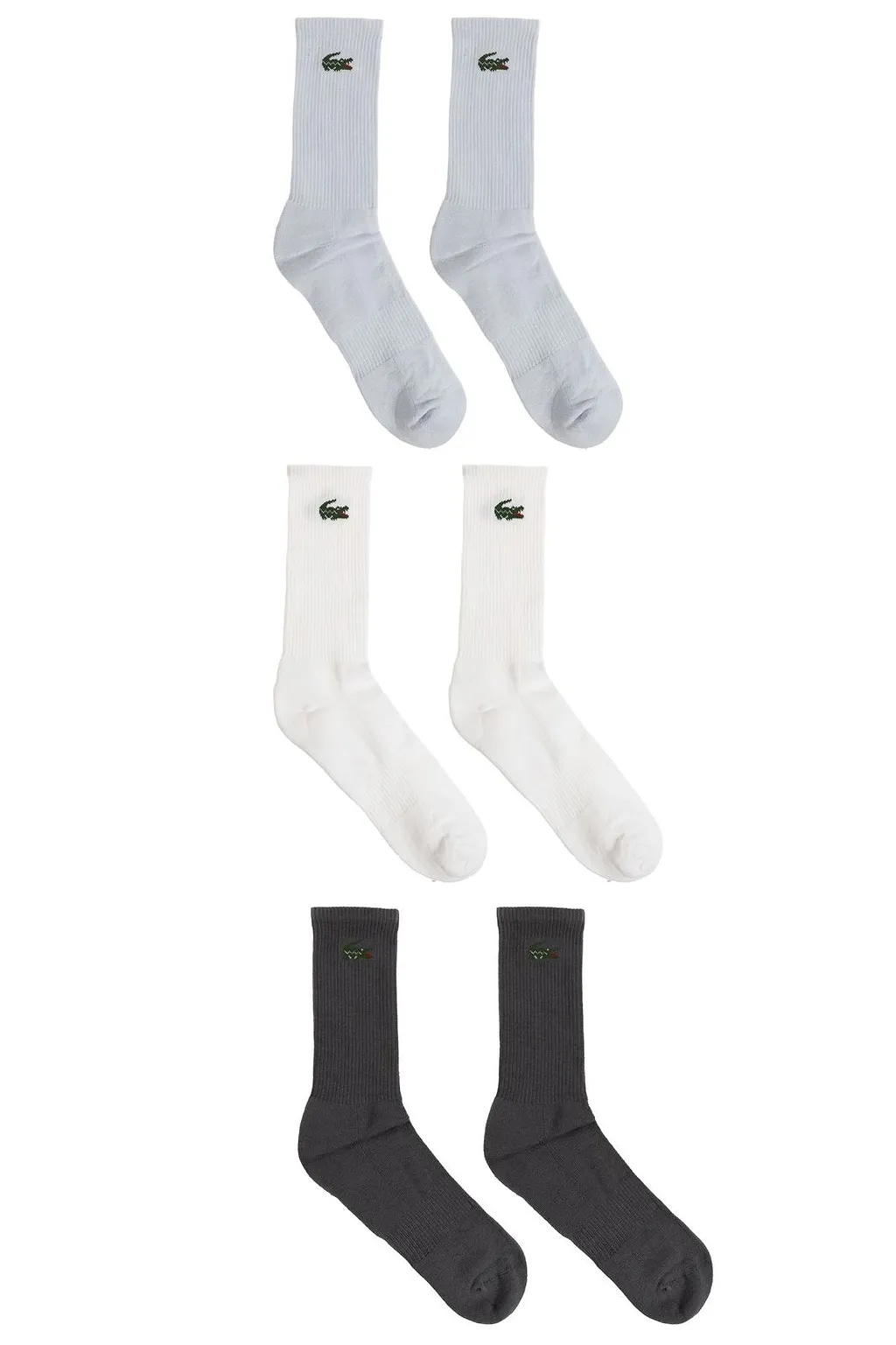 Lacoste 3 Packs Ribbed Socks