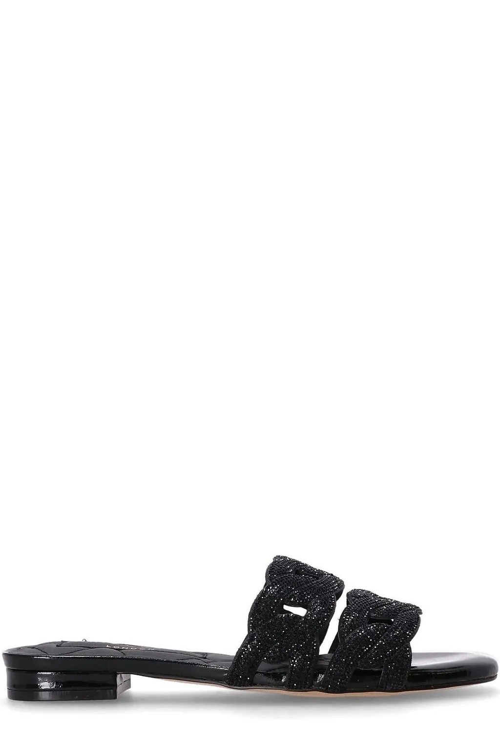 Kurt Geiger London Crystal Chain Flat Sandals