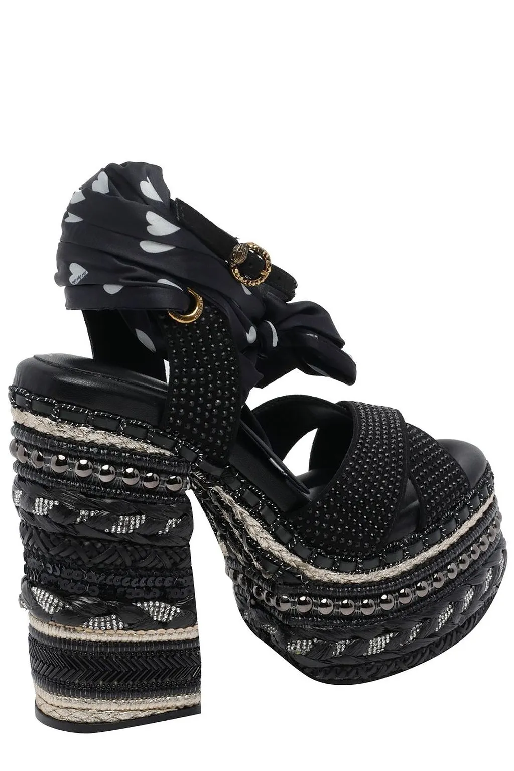 Kurt Geiger London Chelsea Scarf Platform Sandals