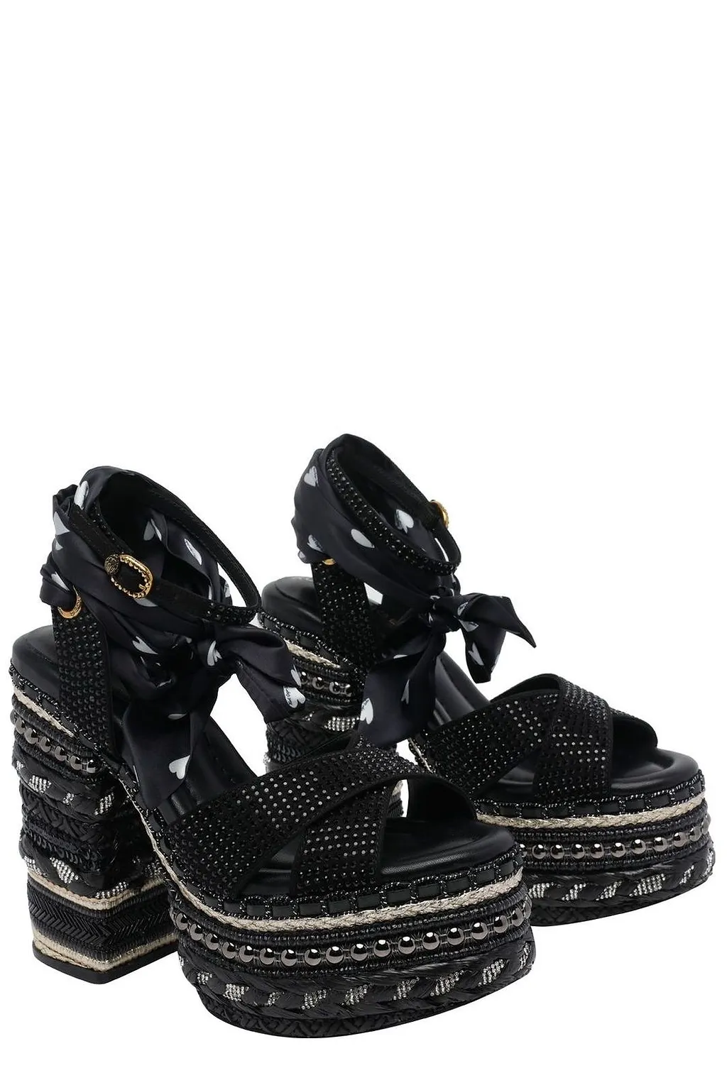 Kurt Geiger London Chelsea Scarf Platform Sandals