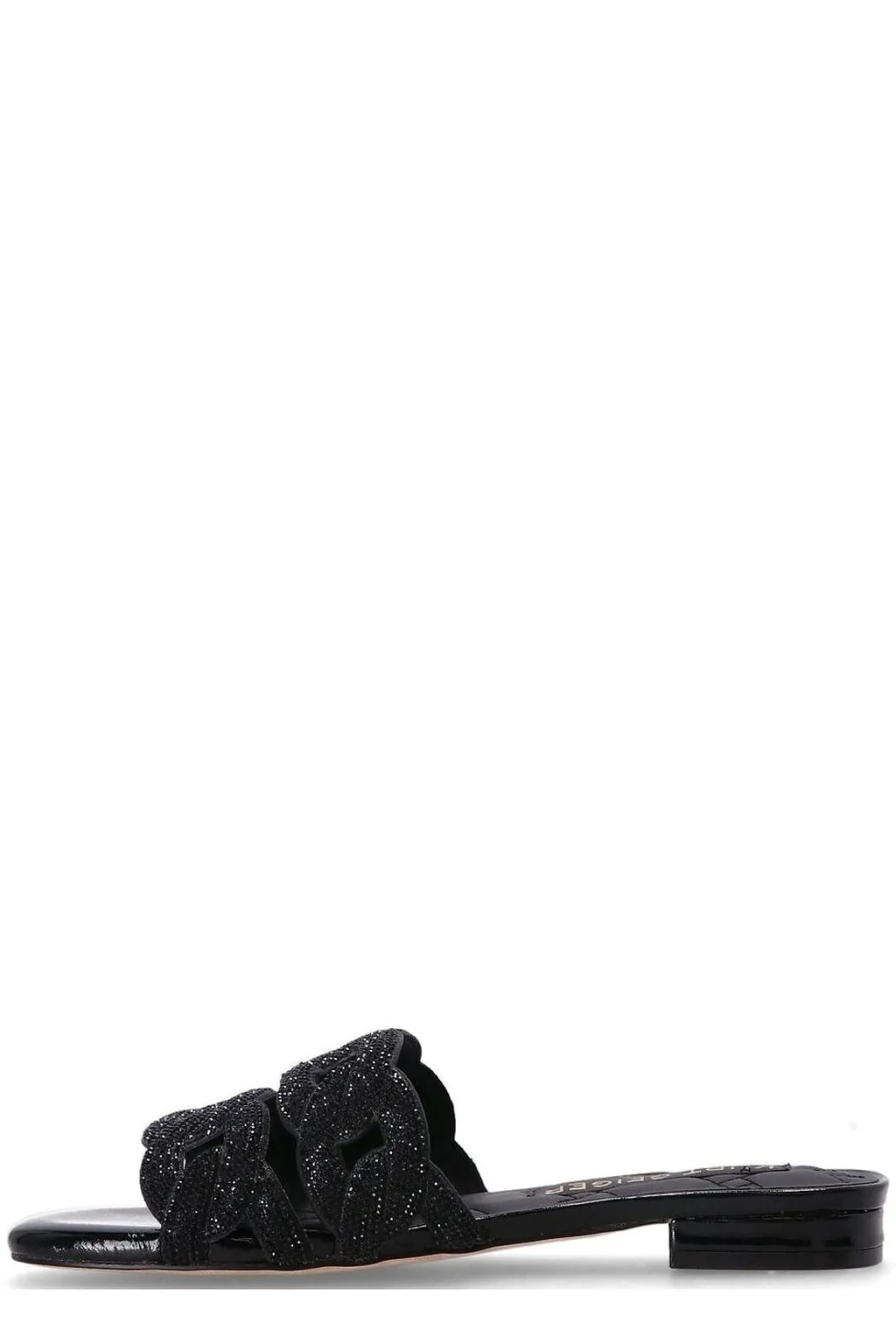 Kurt Geiger London Crystal Chain Flat Sandals
