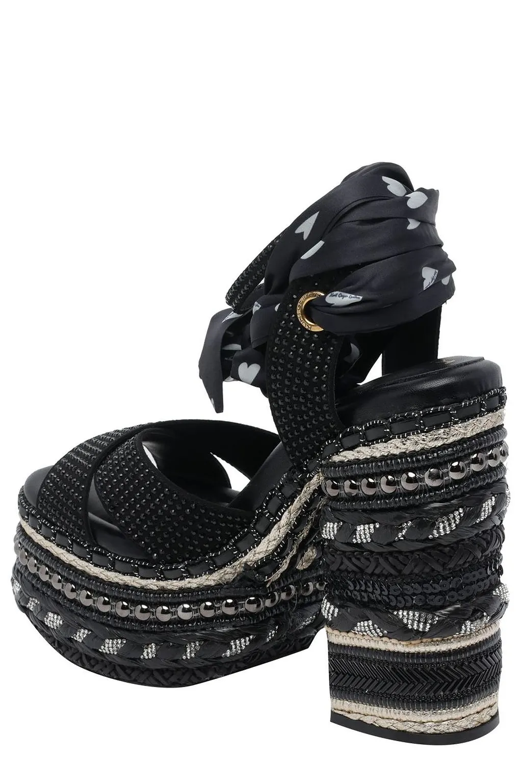 Kurt Geiger London Chelsea Scarf Platform Sandals