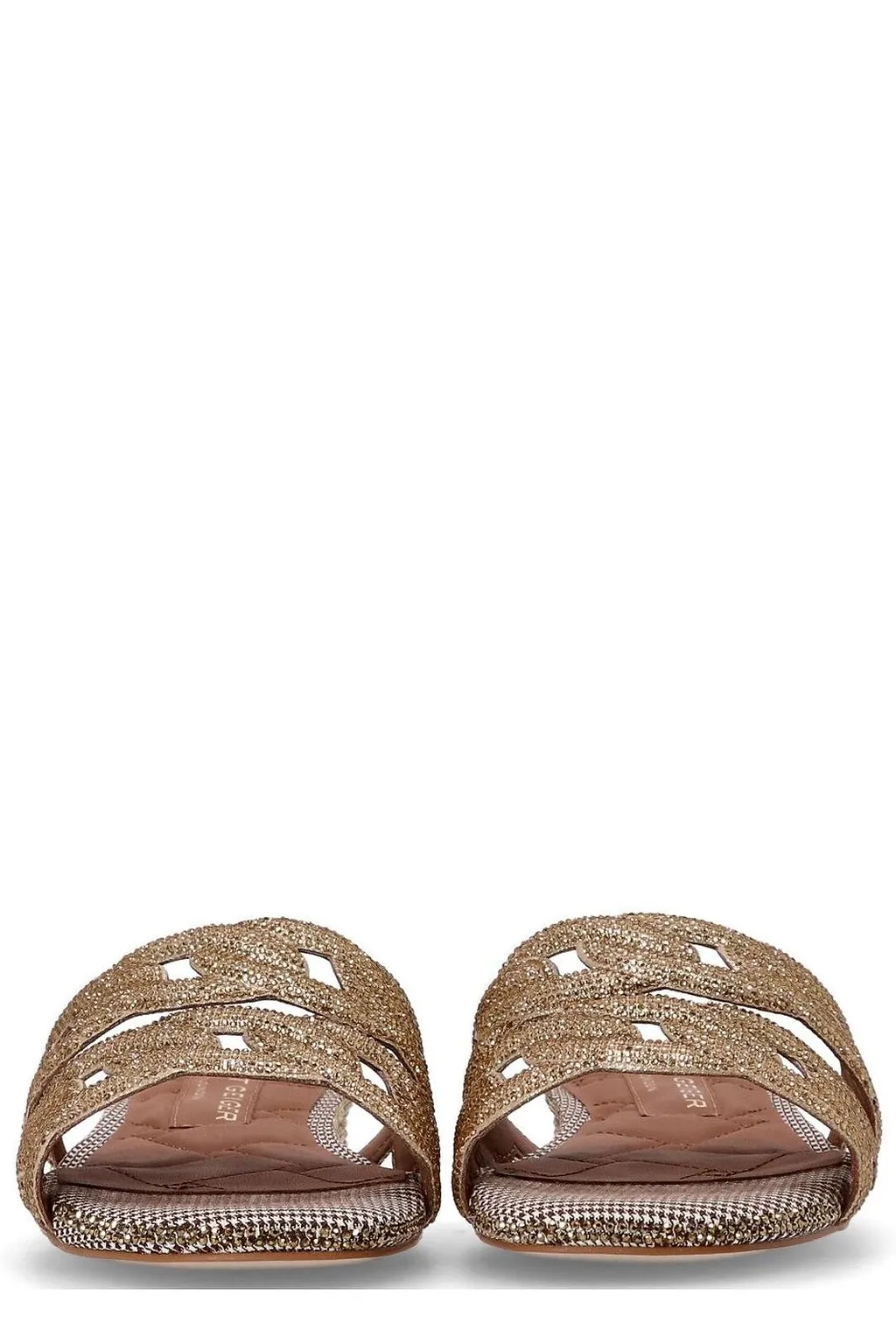 Kurt Geiger London Crystal Chain Flat Sandals