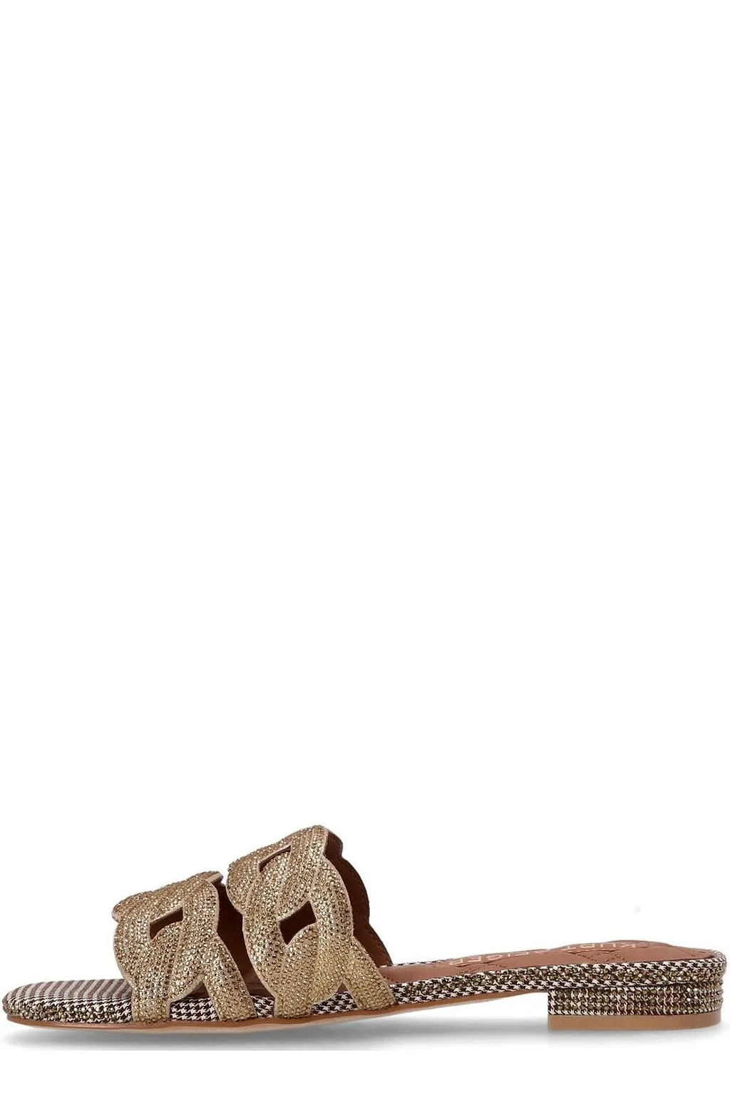 Kurt Geiger London Crystal Chain Flat Sandals