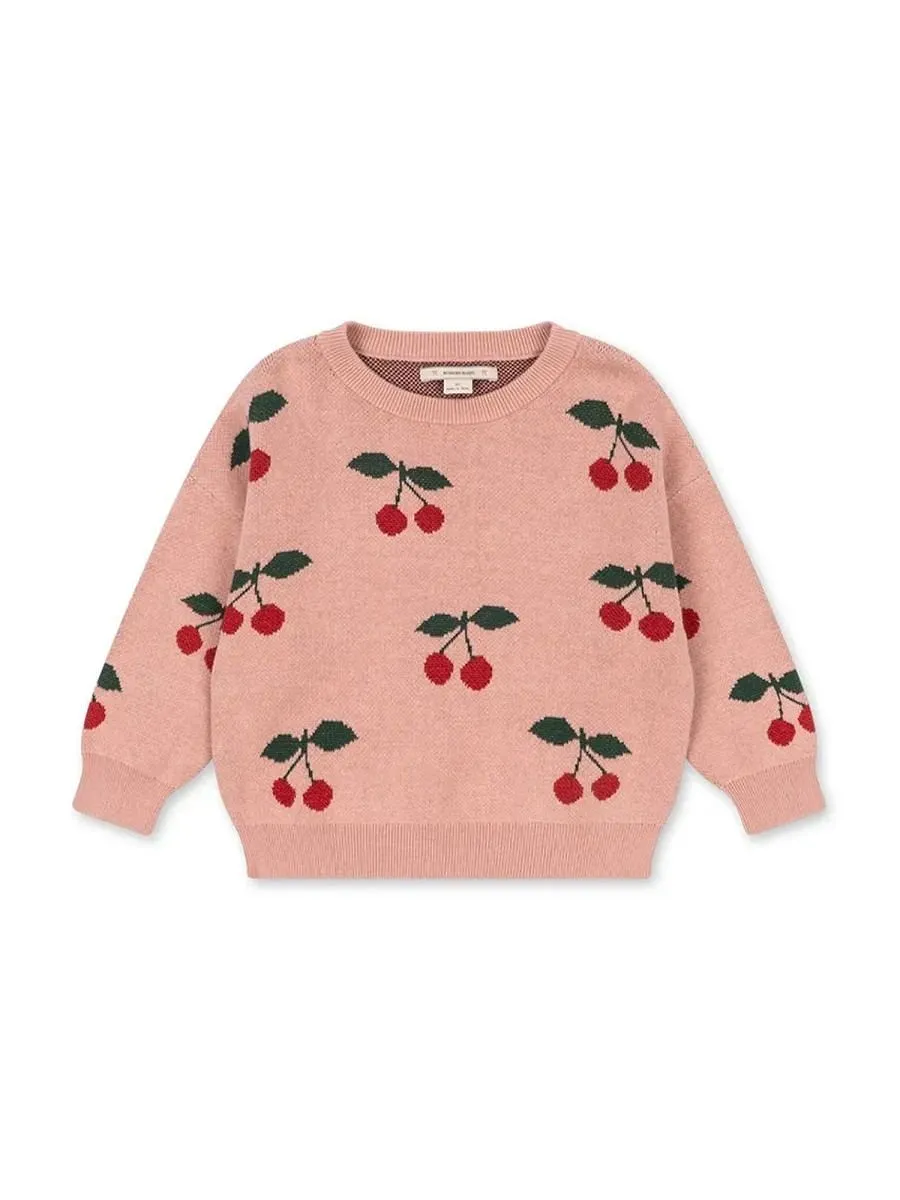 Lapis Patterned Knitted Sweater