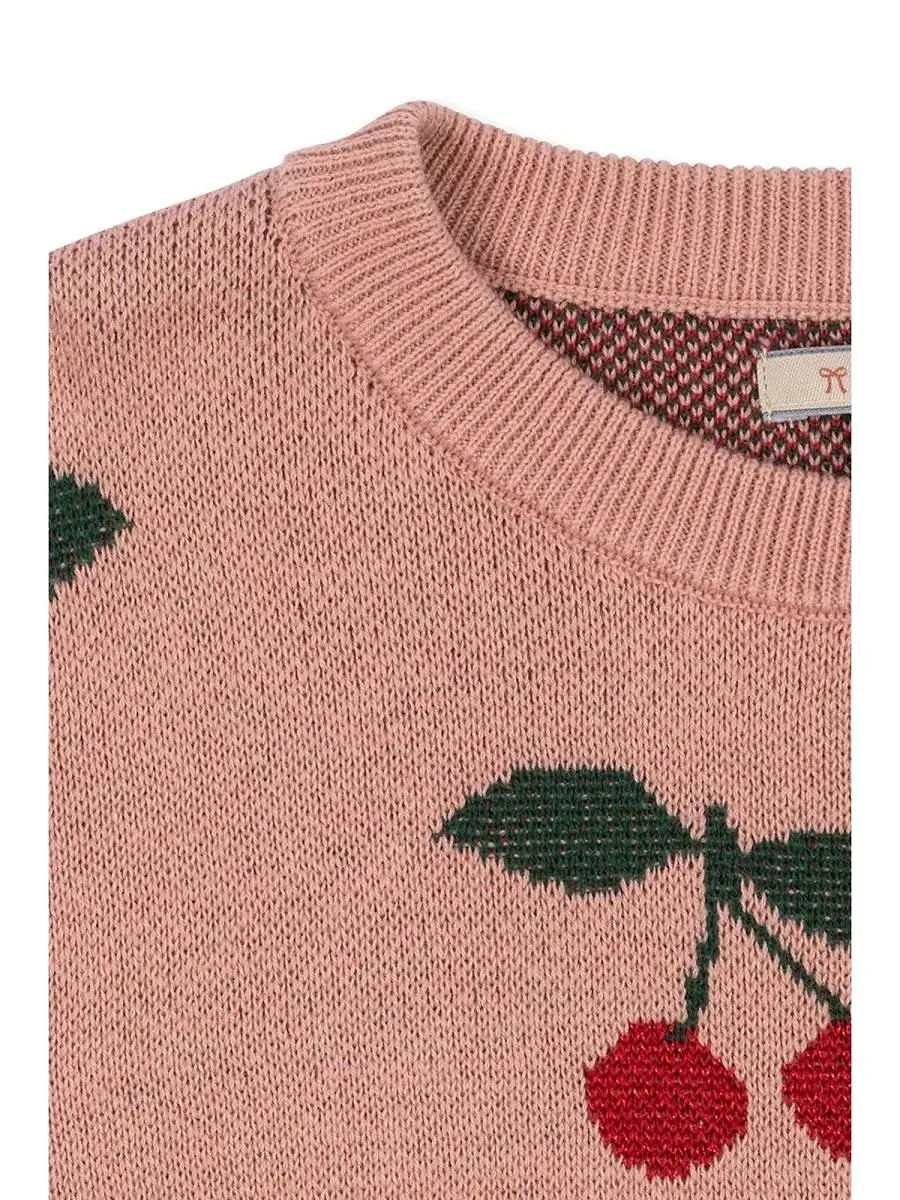 Lapis Patterned Knitted Sweater