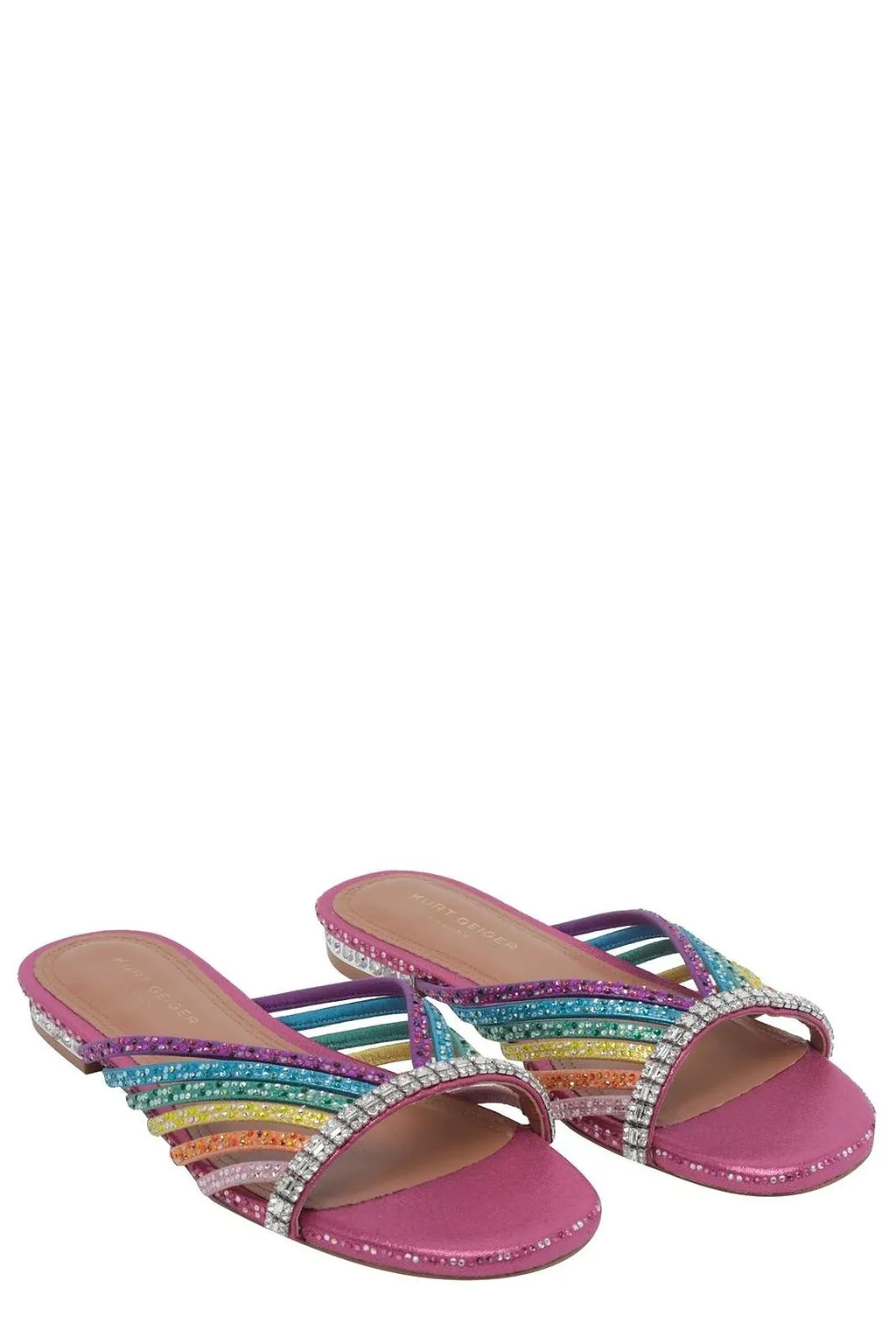 Kurt Geiger London Embellished Strap Flat Mules