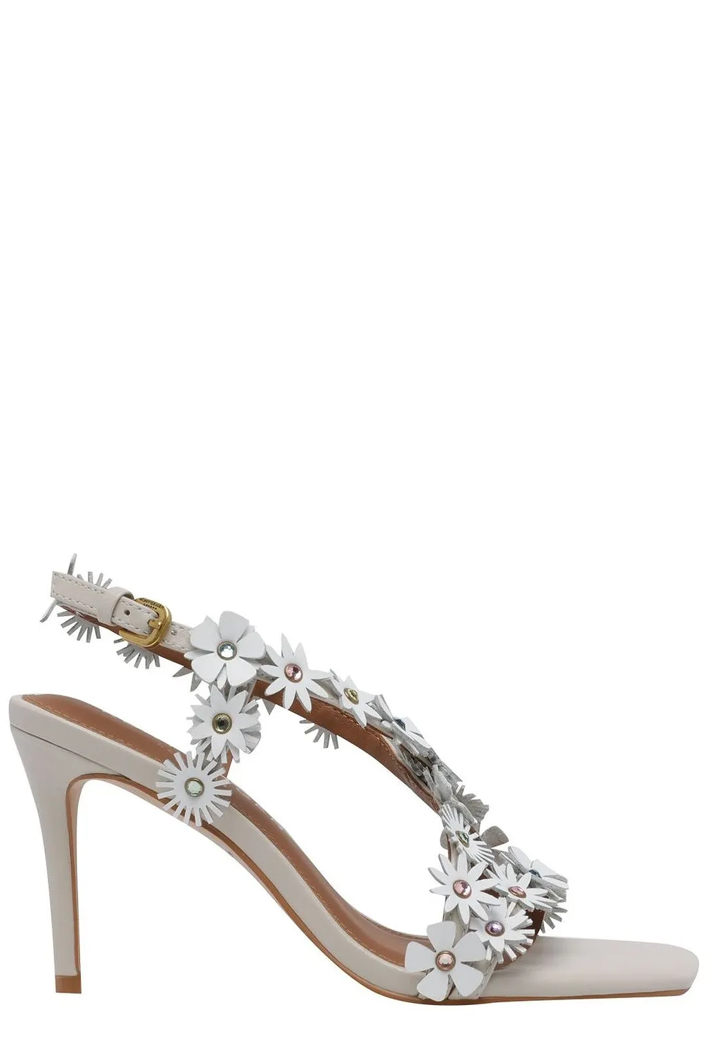 Kurt Geiger London Flower Embellished Heeled Sandals