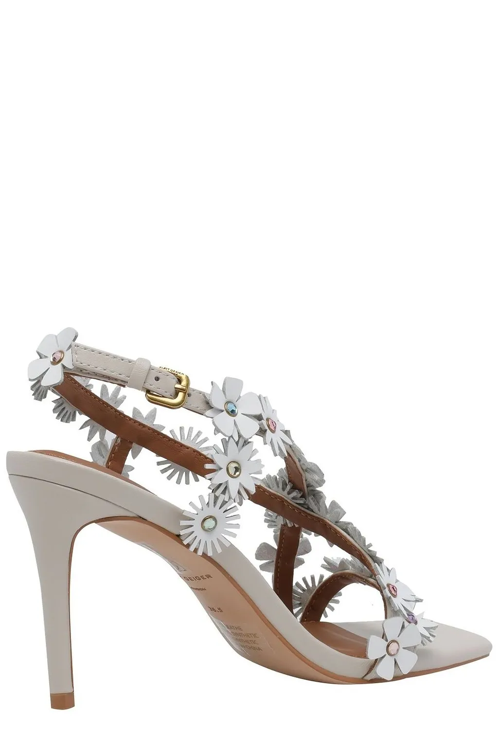 Kurt Geiger London Flower Embellished Heeled Sandals