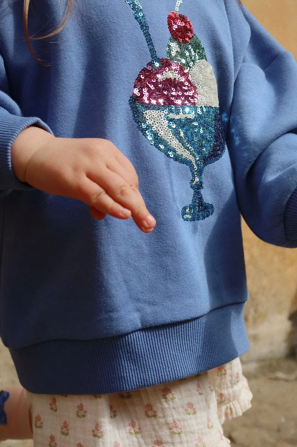 Loumilla Sequin Ice Cream Sweatshirt