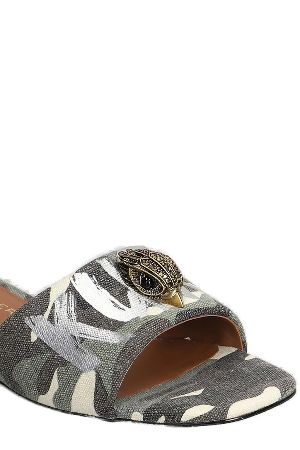 Kurt Geiger London Kensington Camouflage Flat Sandals