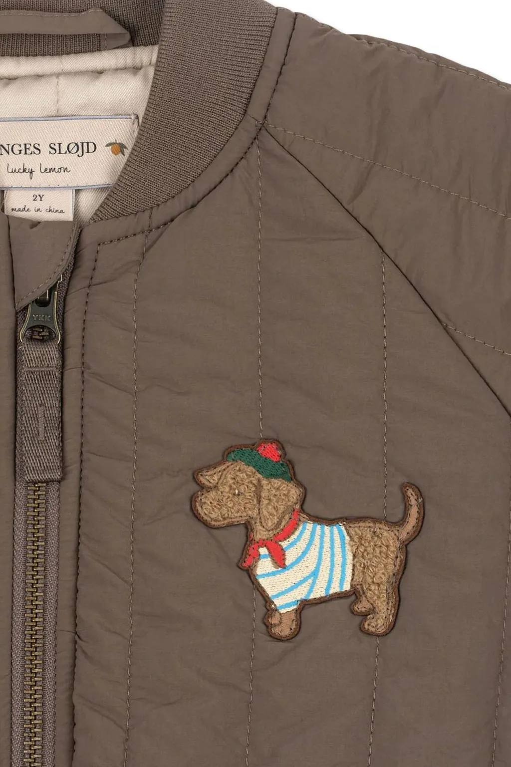 Konges Slojd Quilted Dog Motif Jacket