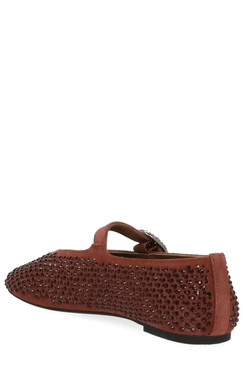 Kurt Geiger London Mayfair Embellished Almond Toe Ballet Flats