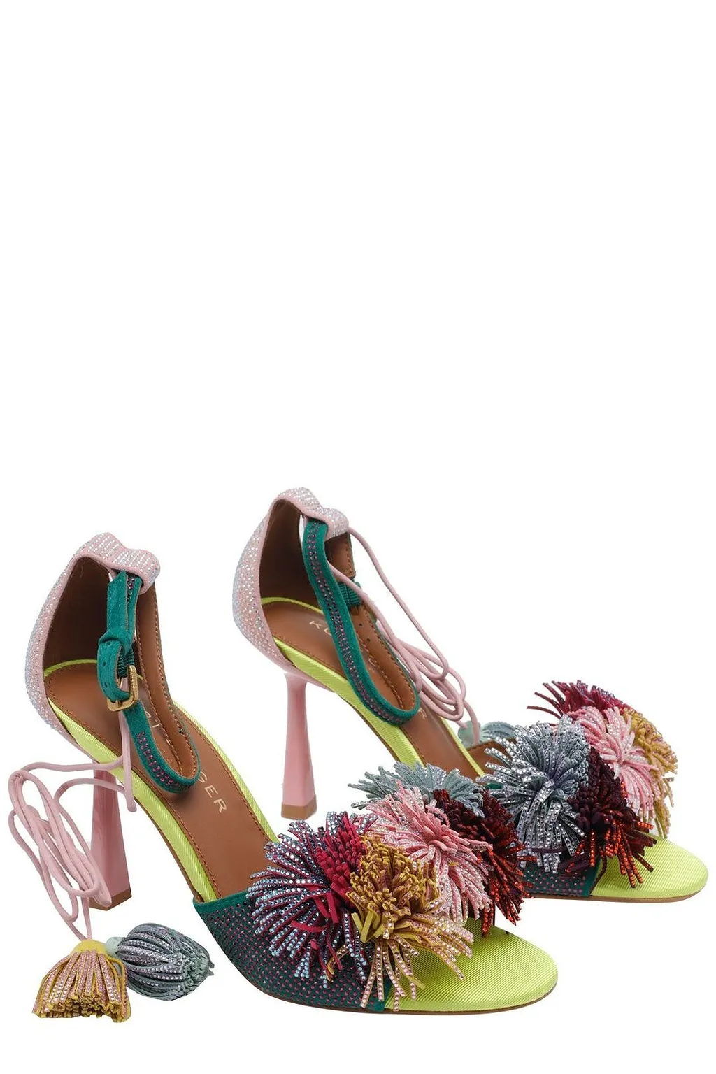 Kurt Geiger London Pom Pom Tie Pump Sandals