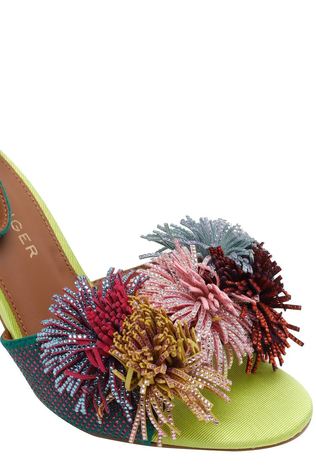 Kurt Geiger London Pom Pom Tie Pump Sandals