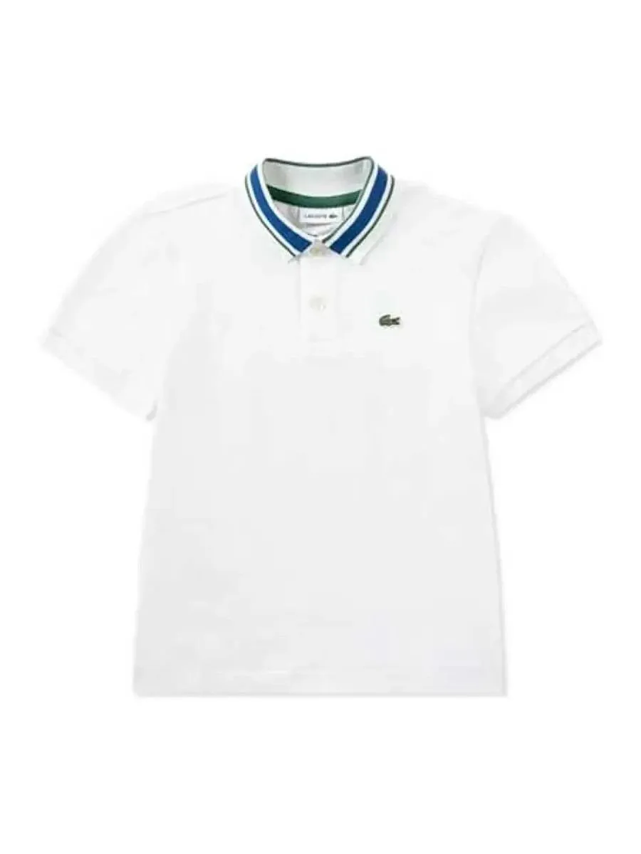 Lacoste Kids Petit Pique Trimmed Polo Shirt