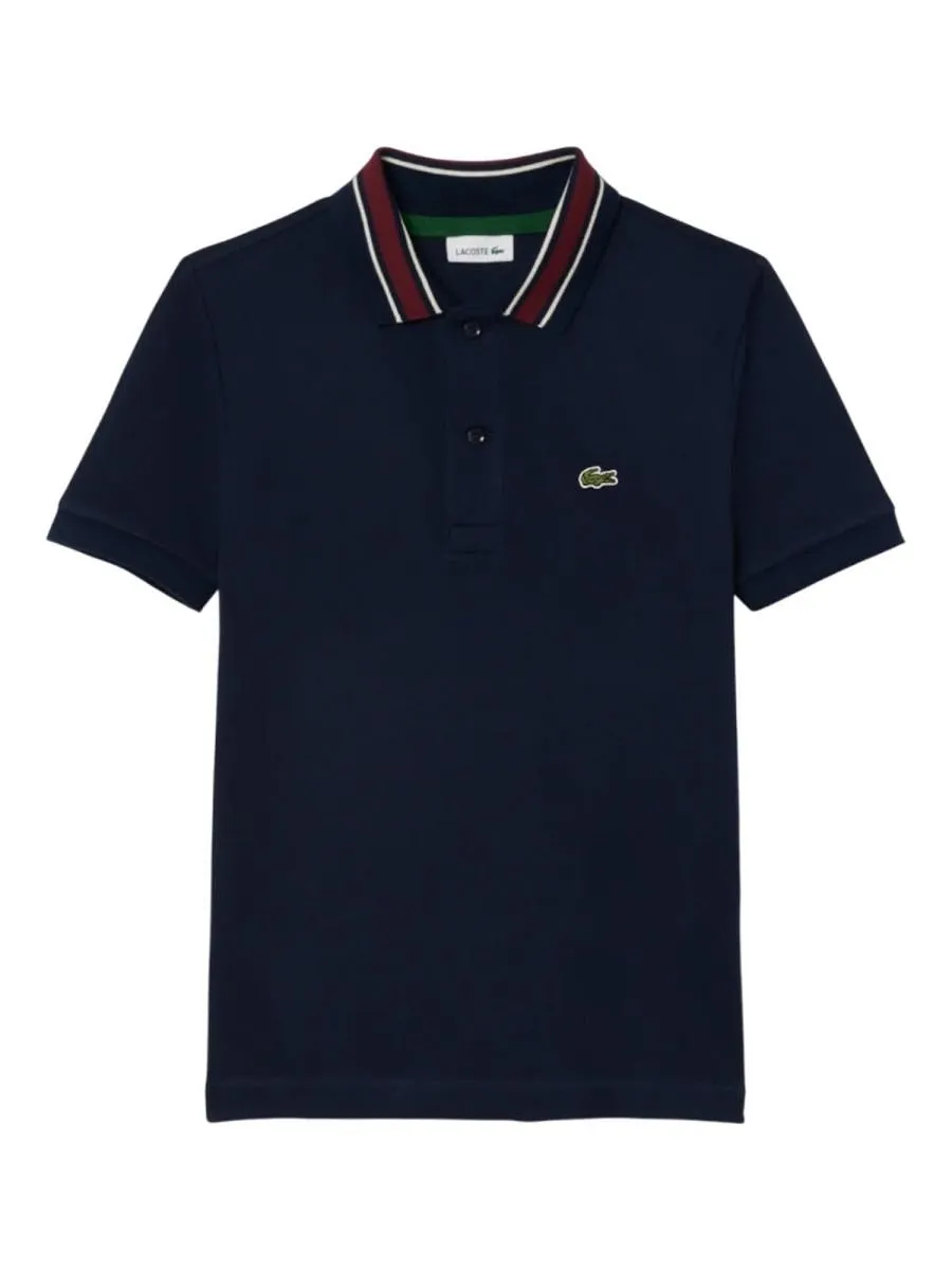 Lacoste Kids Petit Piqué Trimmed Polo Shirt