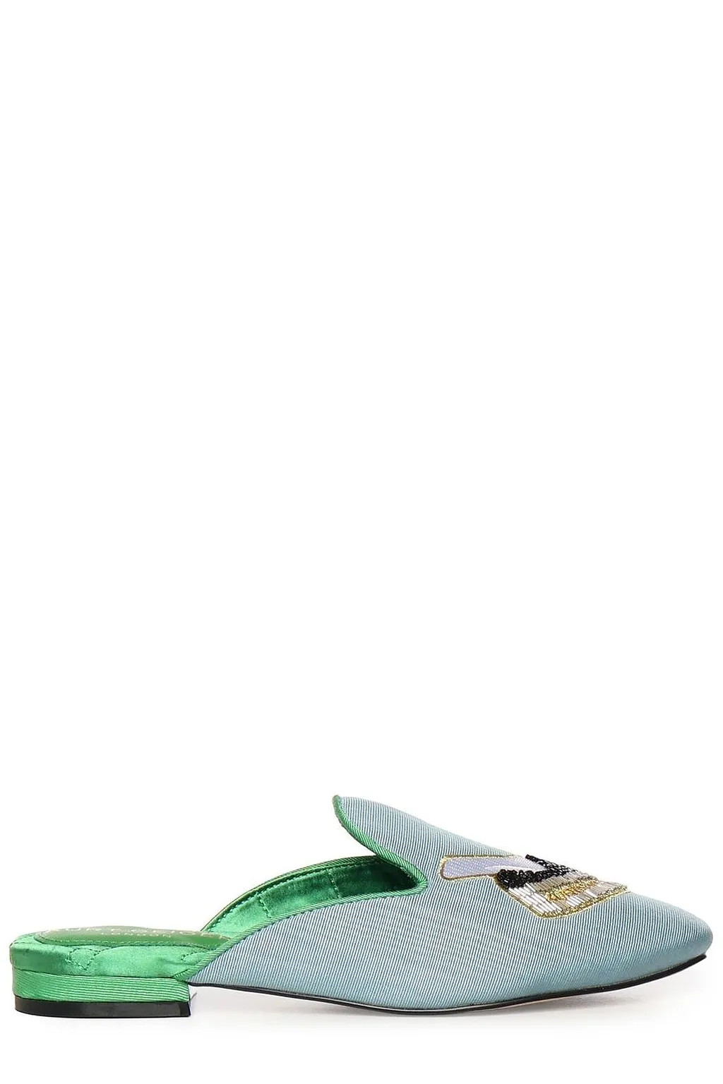 Kurt Geiger London Square Toe Slip On Sandals