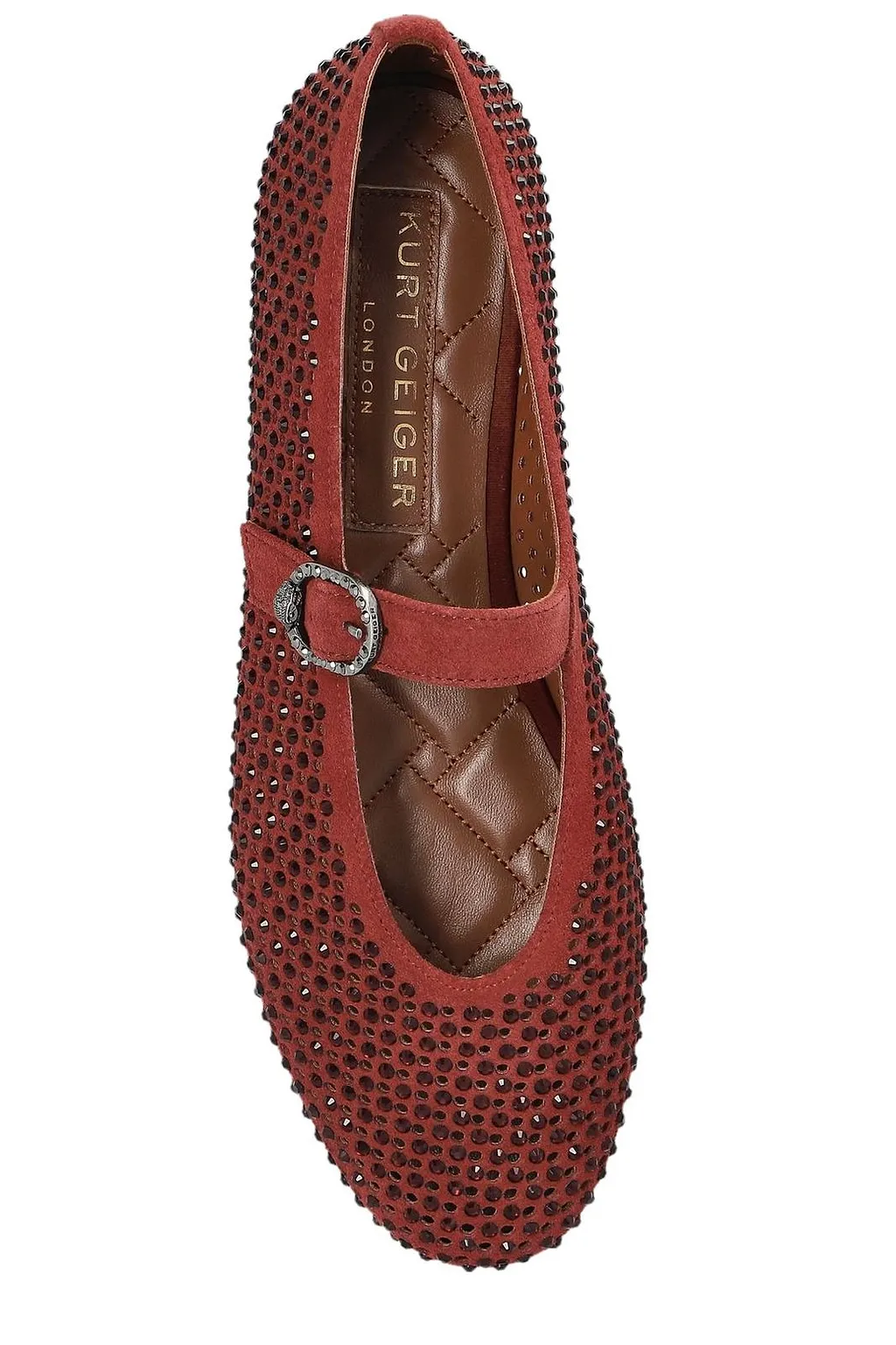 Kurt Geiger Mayfair Embellished Ballet Flats
