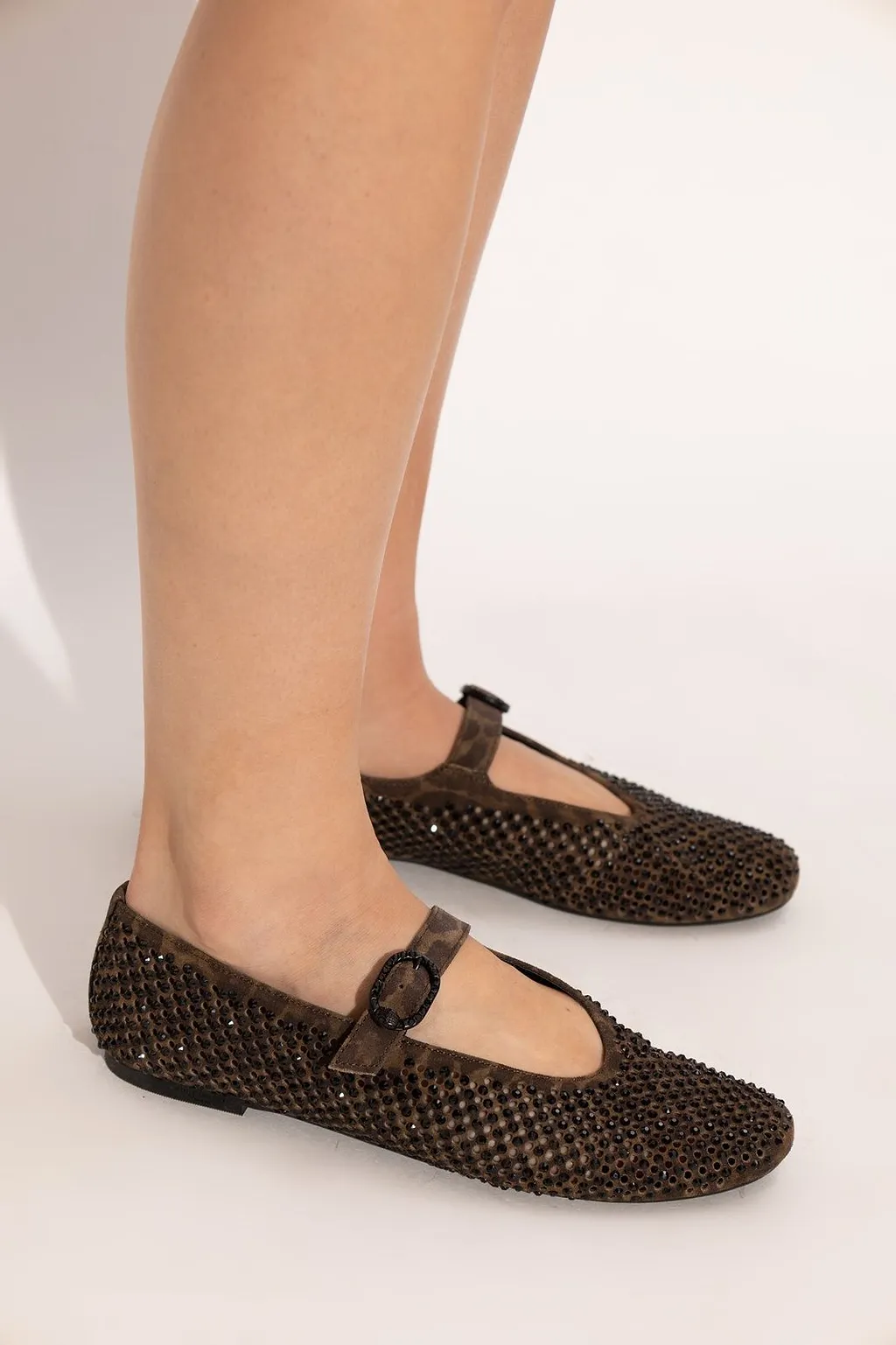 Kurt Geiger Mayfair Embellished Ballet Flats
