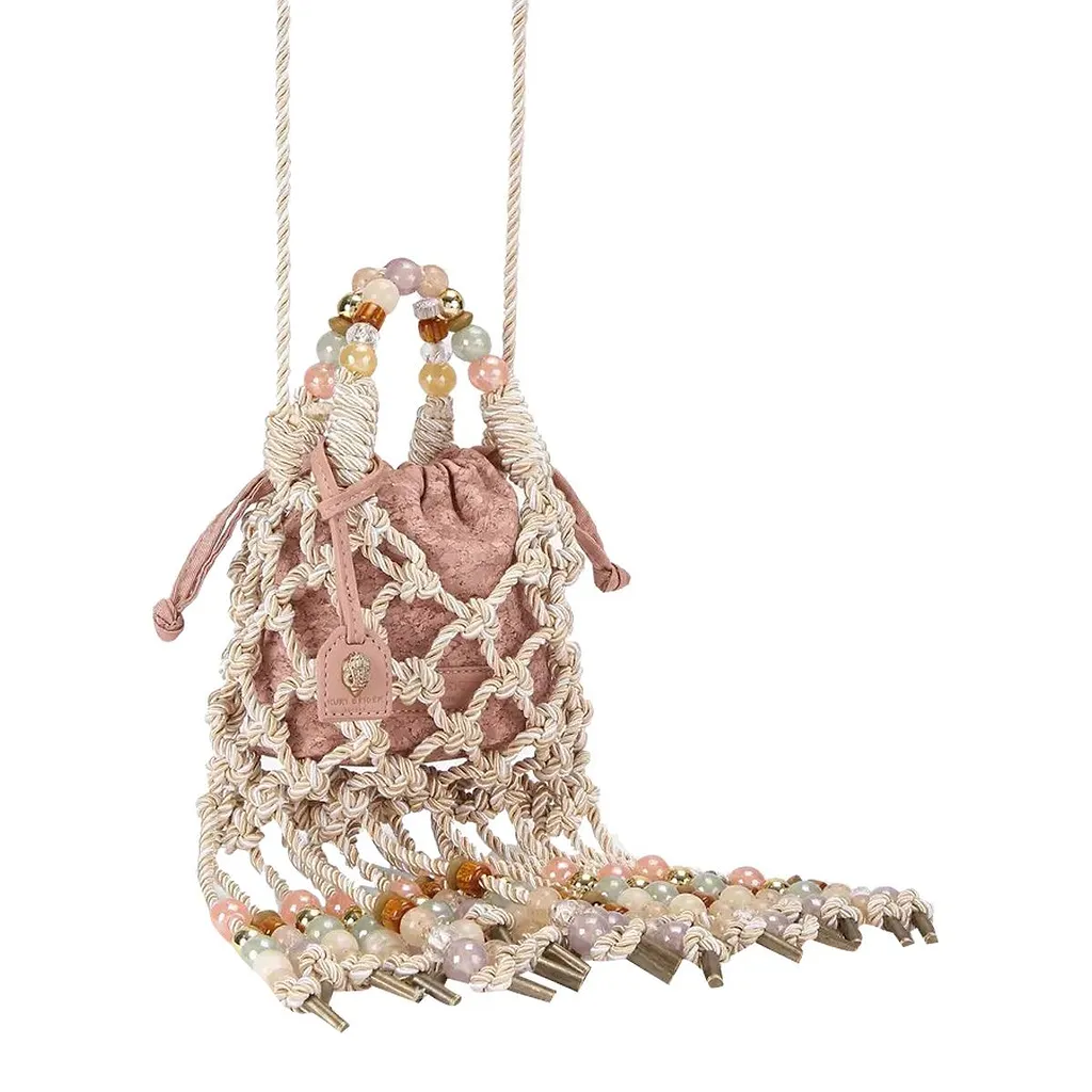 Kurt Geiger Mini Macramé Bucket Bag
