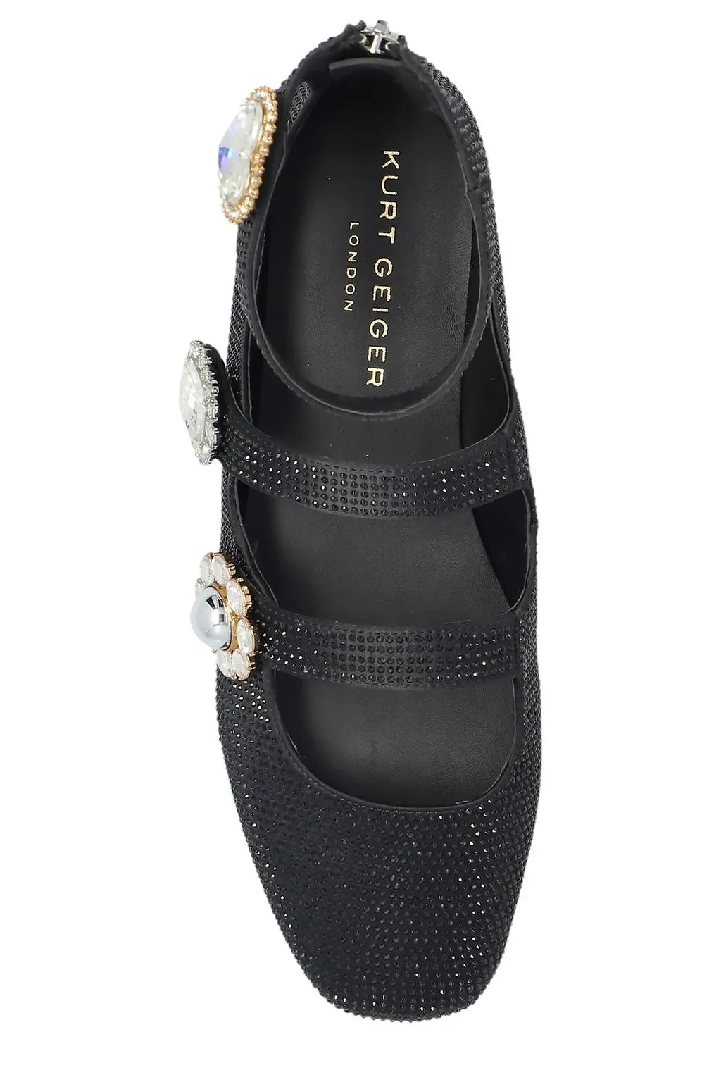 Kurt Geiger Ornate Gladiator Strap Ballet Flats