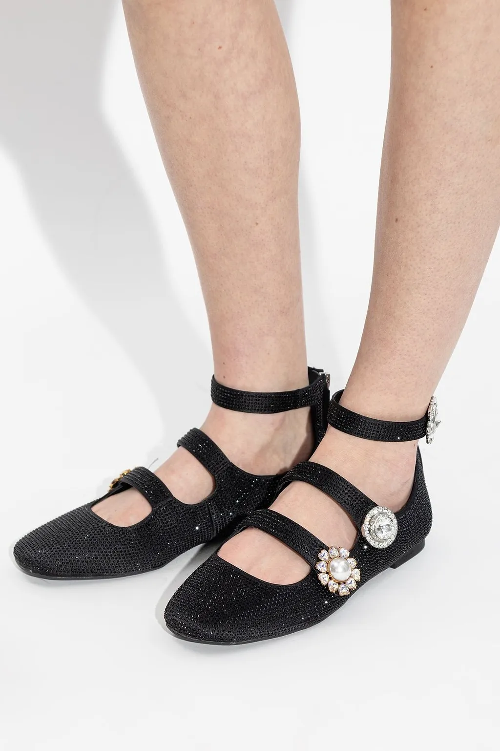 Kurt Geiger Ornate Gladiator Strap Ballet Flats