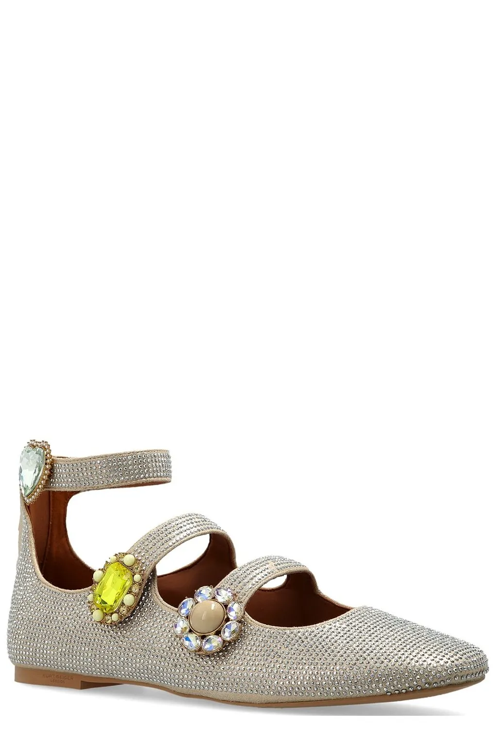 Kurt Geiger Ornate Gladiator Embellished Flat Pumps