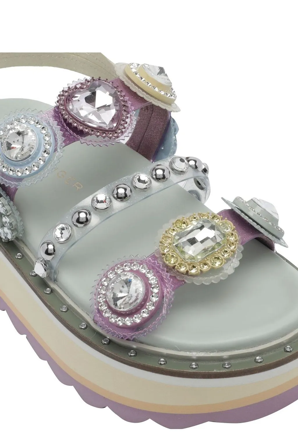 Kurt Geiger Octavia Embellished Platform Sandals