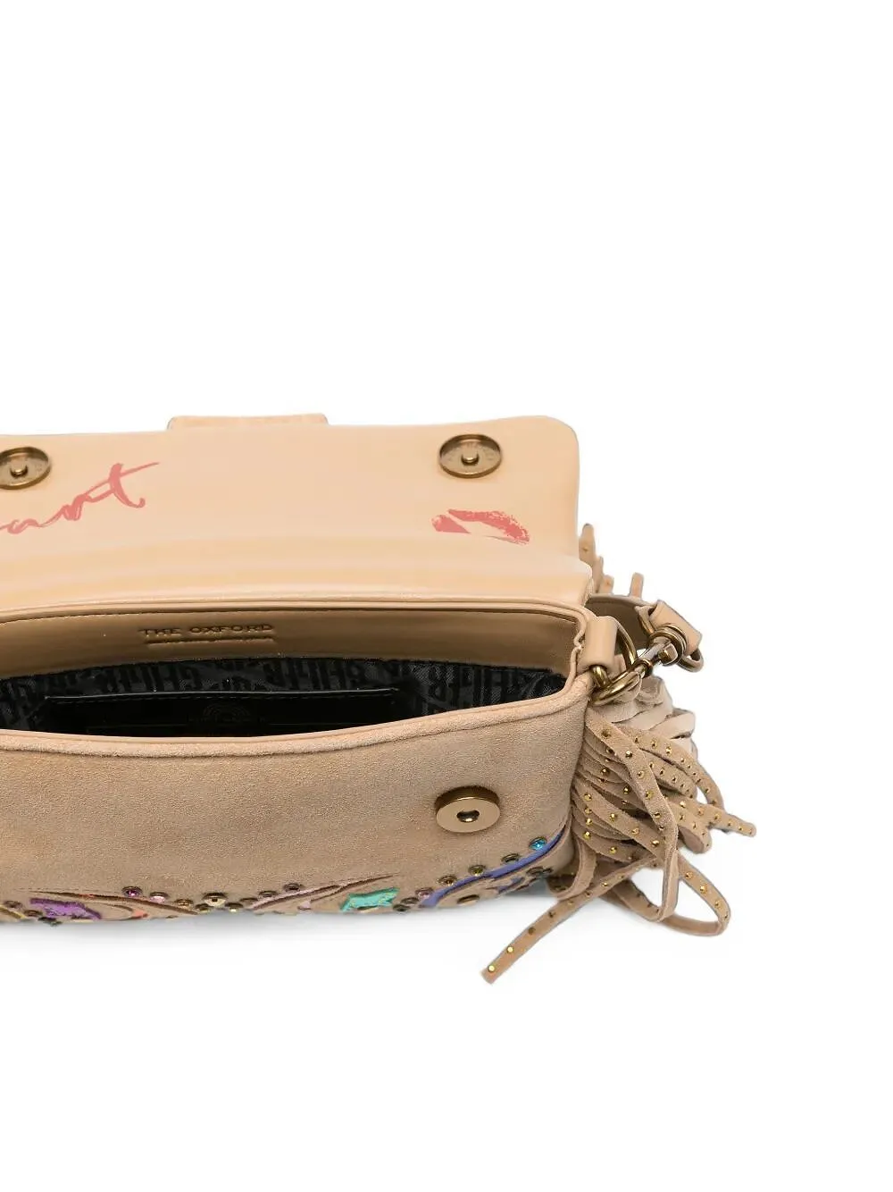 Kurt Geiger Oxford Fringe Studded Shoulder Bag