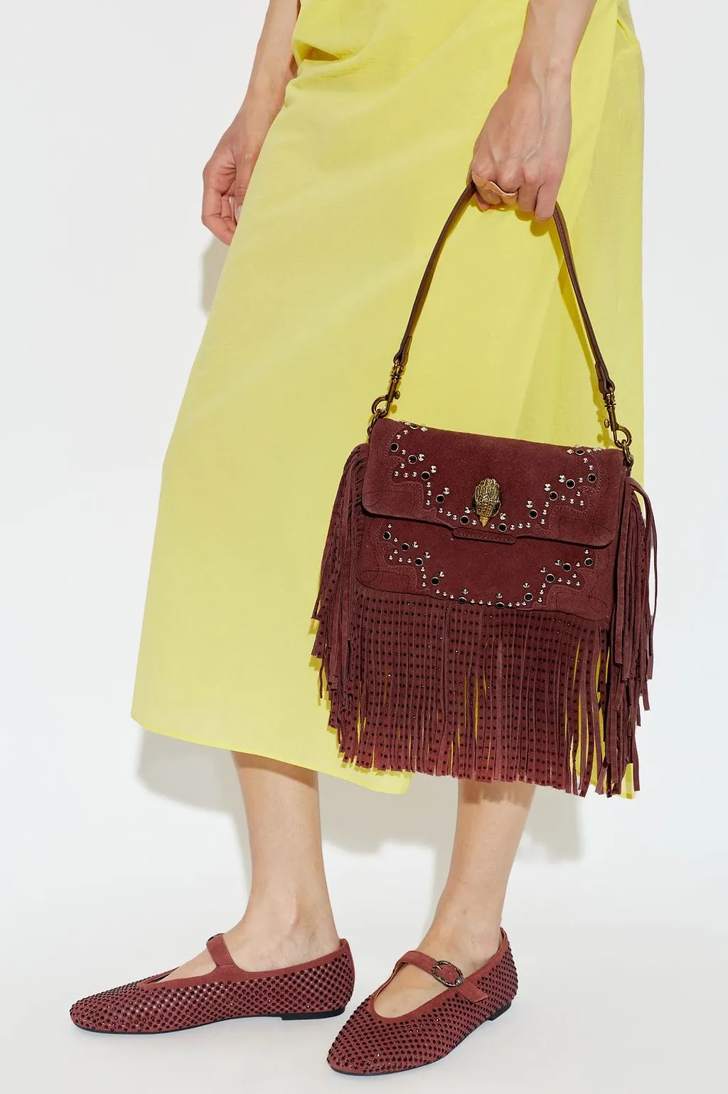 Kurt Geiger Oxford Fringed Shoulder Bag