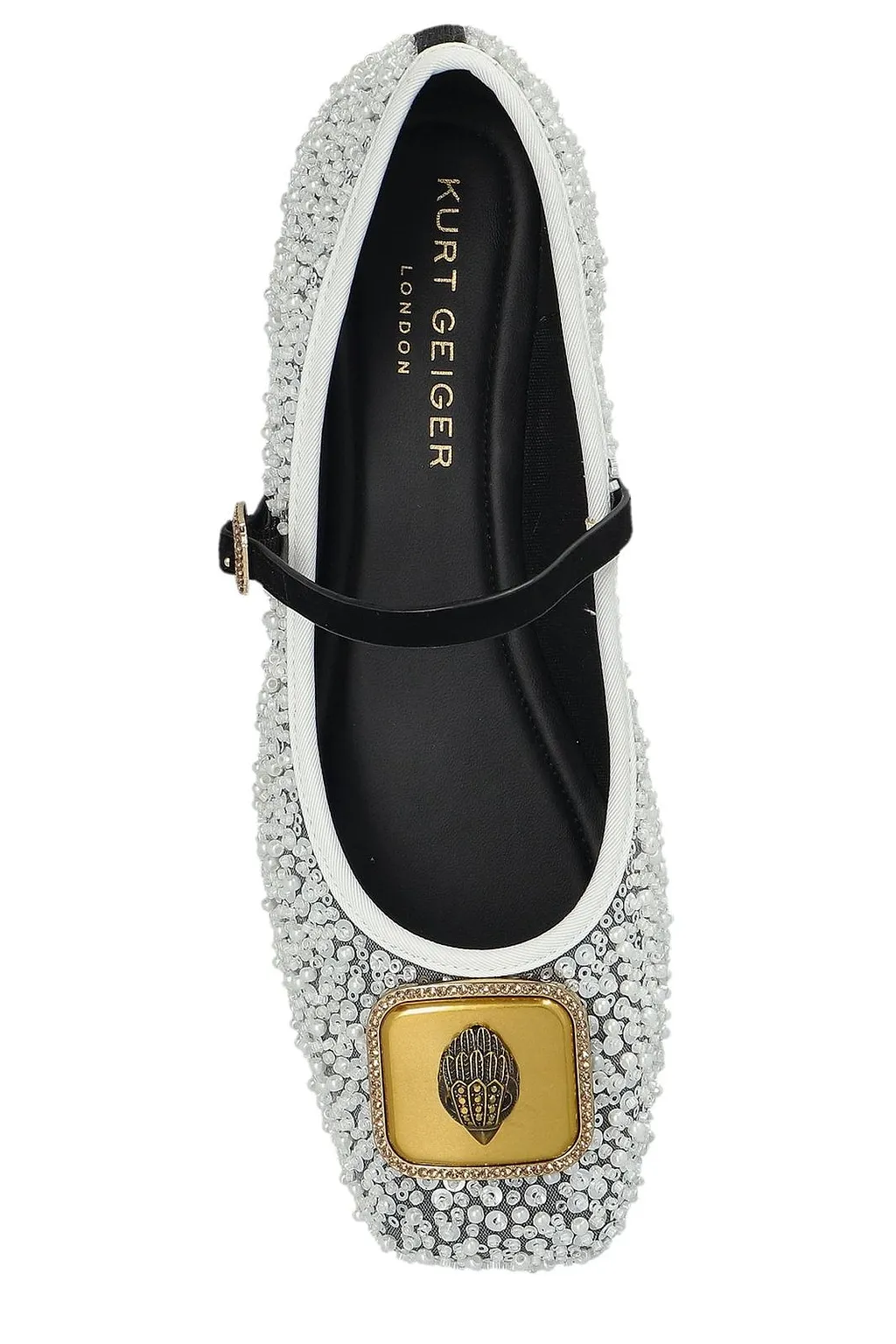 Kurt Geiger Pimlico Embellished Ballet Flats